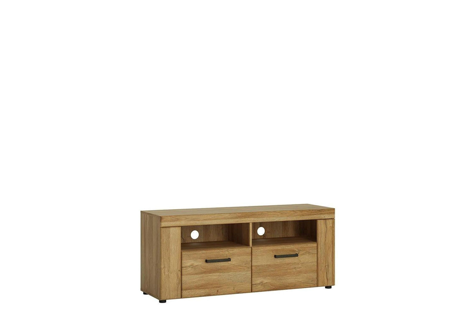 Cortina 2 Drawer Tv Cabinet In Grandson Oak