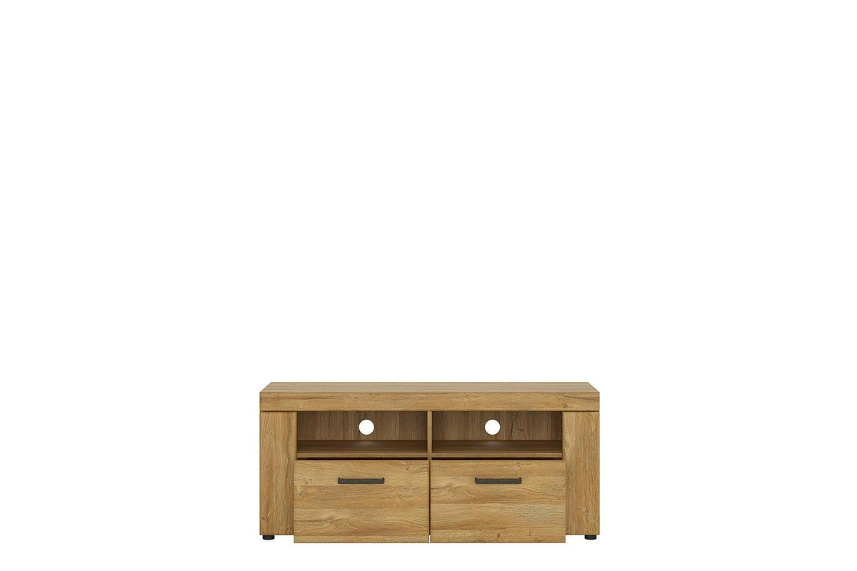Cortina 2 Drawer Tv Cabinet In Grandson Oak