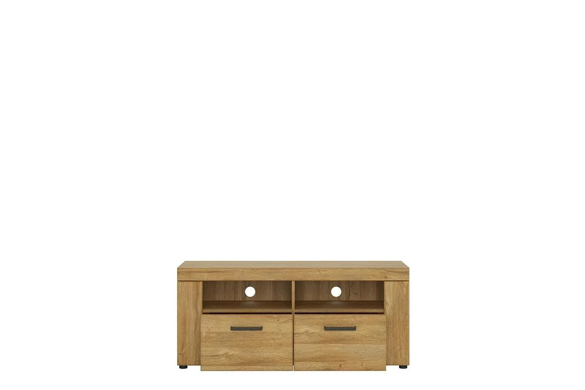 Cortina 2 Drawer Tv Cabinet In Grandson Oak