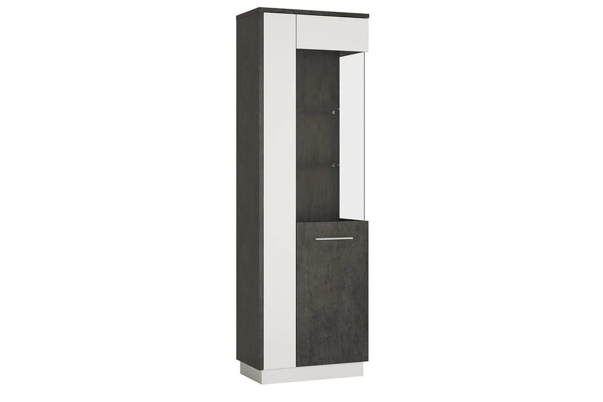 Zingaro Tall Glazed Display Cabinet (Rh)