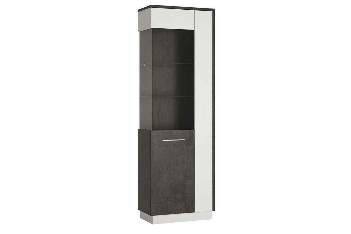 Zingaro Tall Glazed Display Cabinet (Lh)