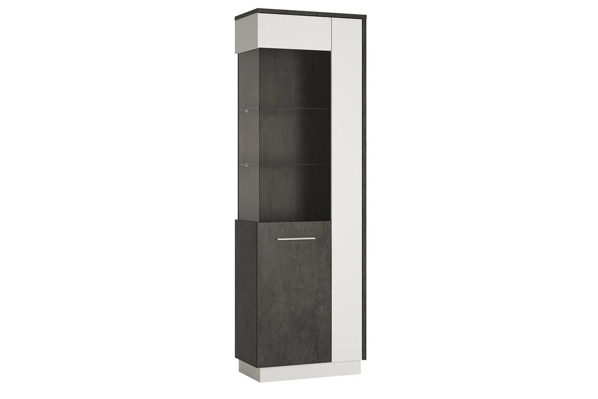 Zingaro Tall Glazed Display Cabinet (Lh)