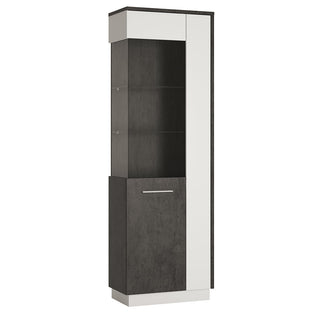 Zingaro Tall Glazed Display Cabinet (Lh)