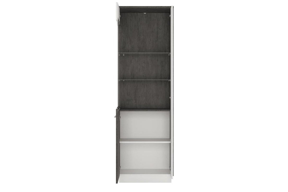 Zingaro Tall Glazed Display Cabinet (Lh)