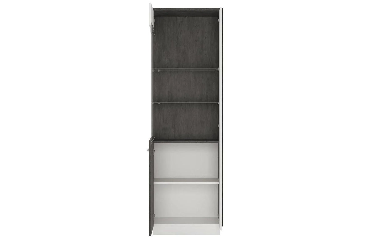 Zingaro Tall Glazed Display Cabinet (Lh)