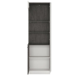Zingaro Tall Glazed Display Cabinet (Lh)