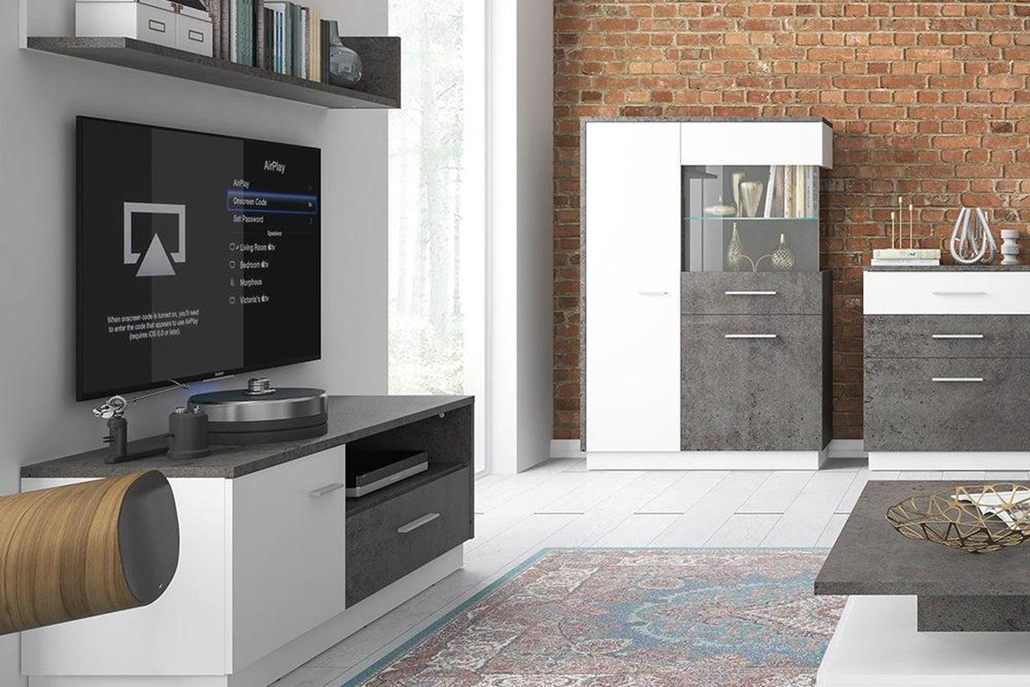 Zingaro 1 Door 1 Drawer Tv Cabinet