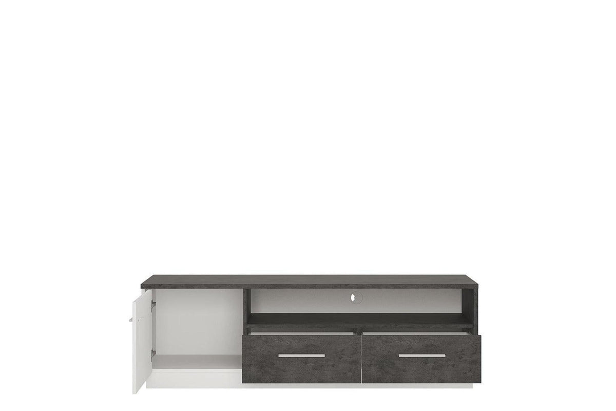 Zingaro 1 Door 2 Drawer Wide Tv Cabinet