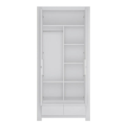 Novi 2 Door Wardrobe in Alpine White 92