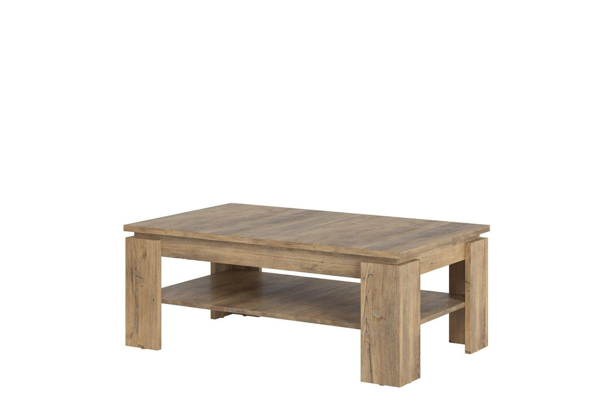 Rapallo Large Coffee Table In Chestnut And Matera Grey