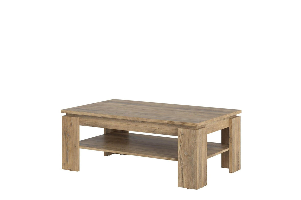 Rapallo Large Coffee Table In Chestnut And Matera Grey