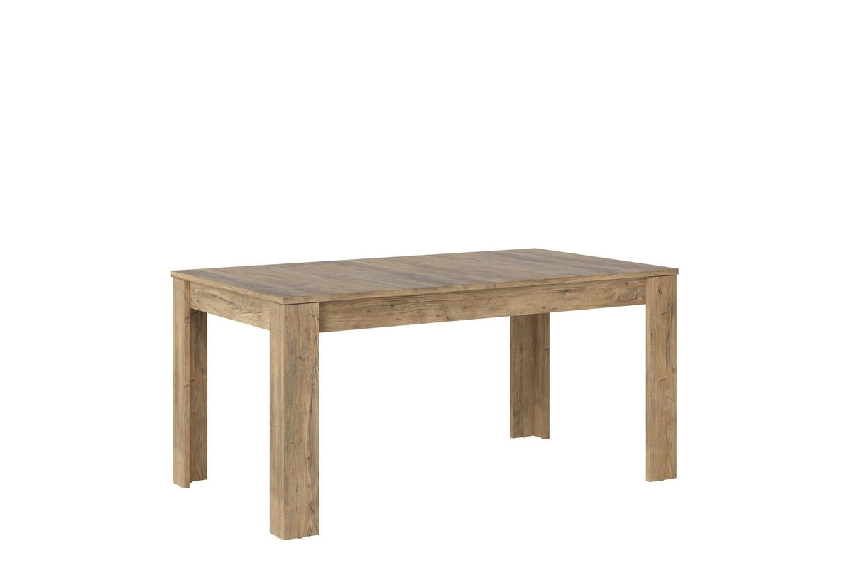 Rapallo Extending Dining Table 160-200cm In Chestnut And Matera Grey