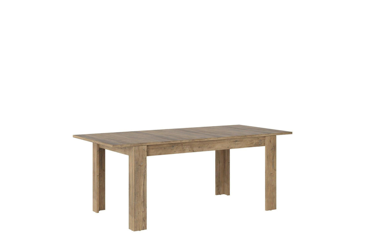 Rapallo Extending Dining Table 160-200cm In Chestnut And Matera Grey