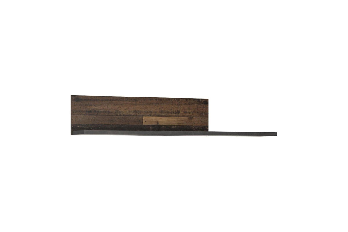 Brooklyn Shelf In Walnut And Dark Matera Grey
