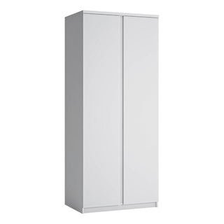 Fribo 2 Door Wardrobe in White - Msofas LTD