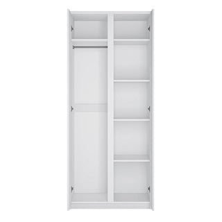 Fribo 2 Door Wardrobe in White