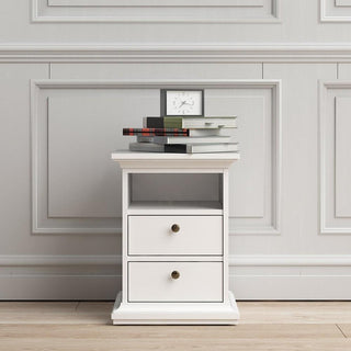 Paris Bedside 2 Drawers - Msofas LTD