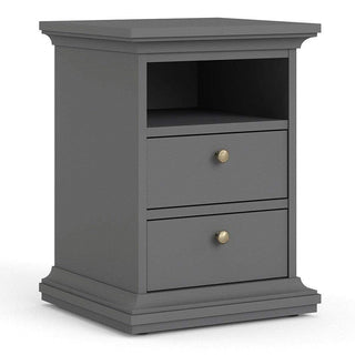 Paris Bedside 2 Drawers - Msofas LTD