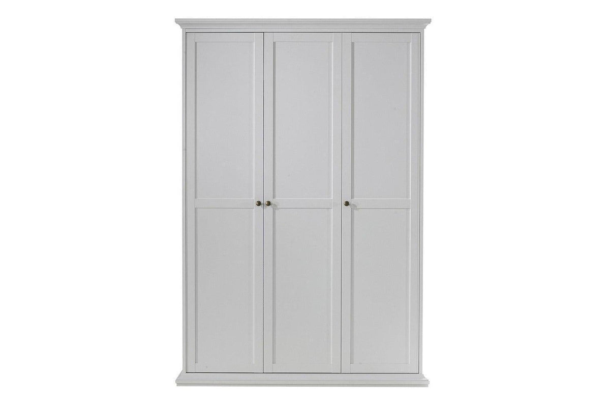 Paris Express Delivery Wardrobe 138 With 3 Doors White