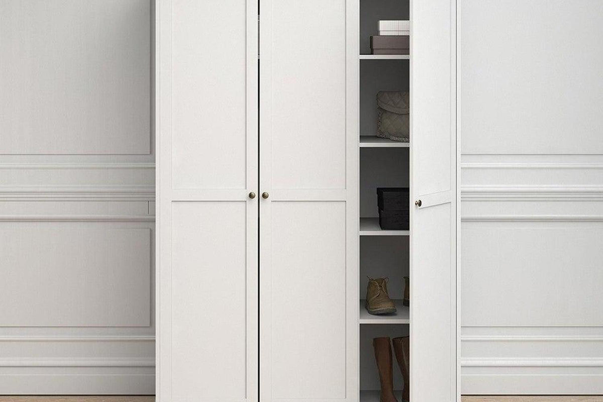 Paris Express Delivery Wardrobe 138 With 3 Doors White