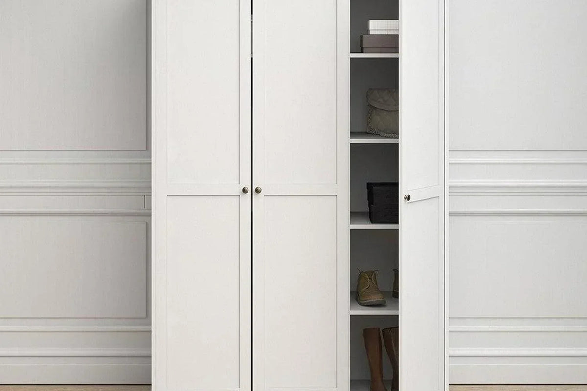 Paris Express Delivery Wardrobe 138 With 3 Doors White