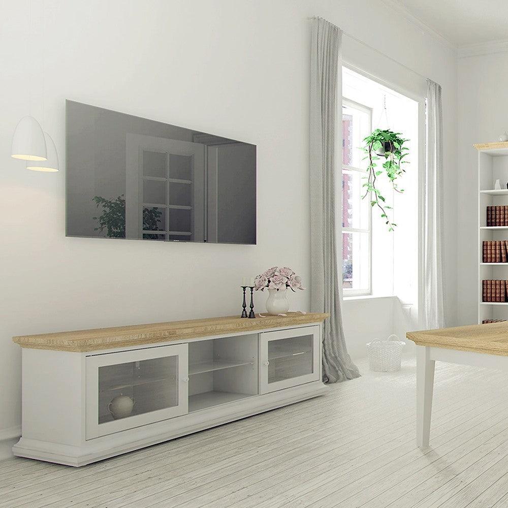 Paris TV Unit - Wide - 2 Doors 1 Shelf