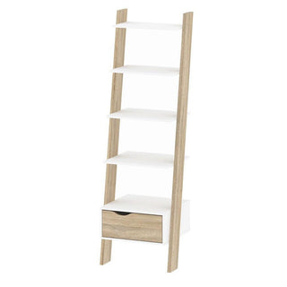 Oslo Leaning Bookcase 1 Drawer Fast Delivery