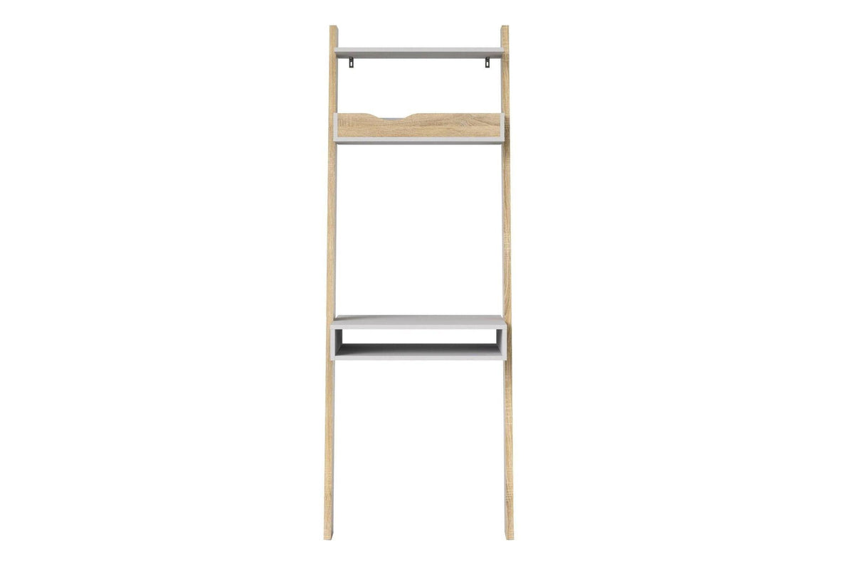 Oslo Leaning Desk In White And Oak