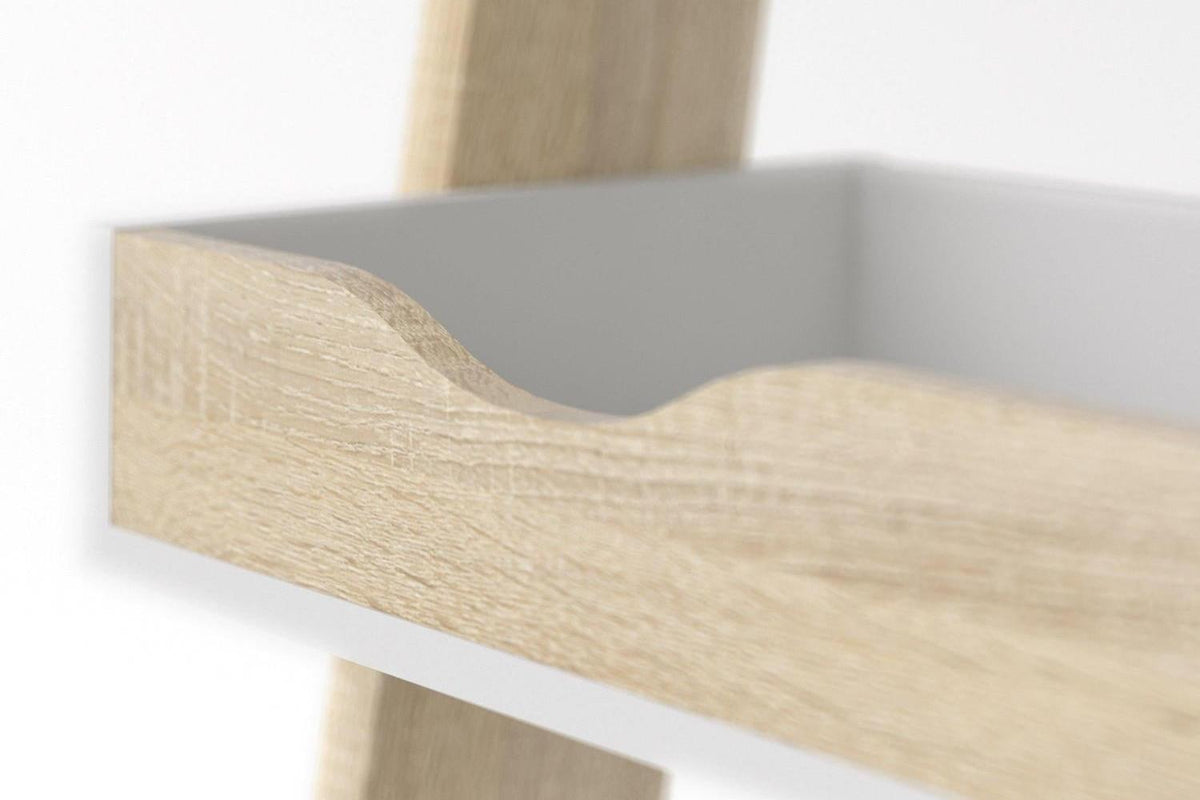 Oslo Leaning Desk In White And Oak