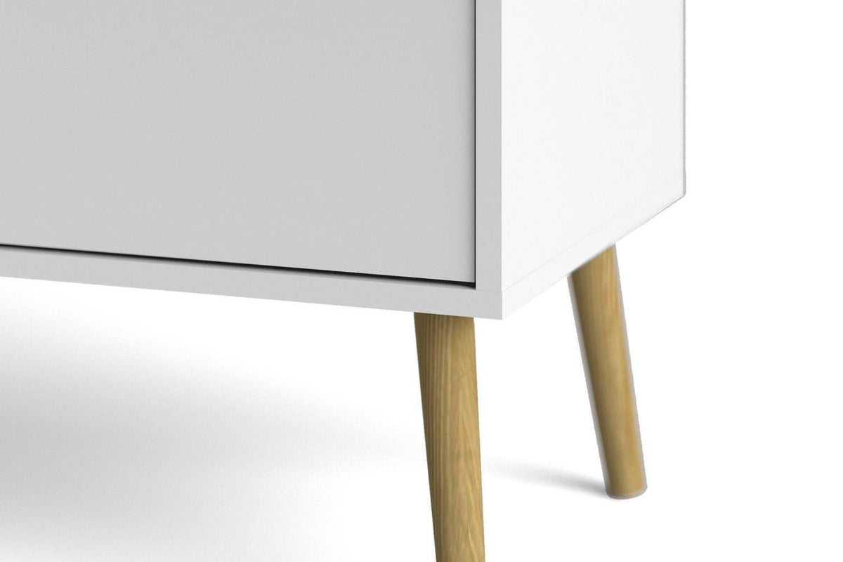 Oslo Chest Of 4 Drawers In White And Oak