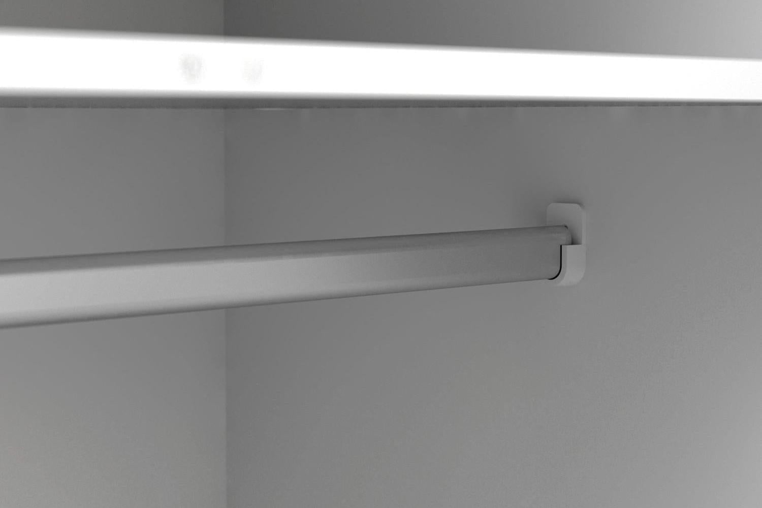 Oslo Wardrobe 3 Doors 3 Drawers In White And Oak
