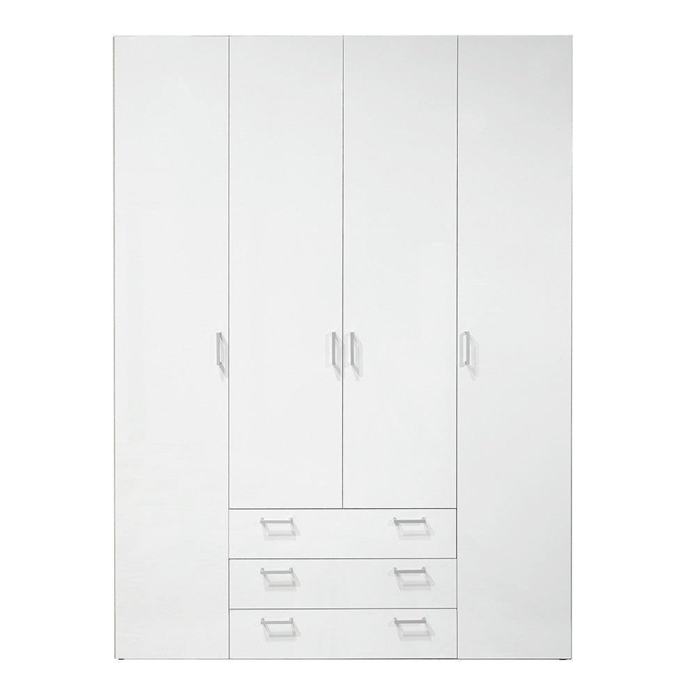 Space Wardrobe - 4 Doors 3 Drawers 154