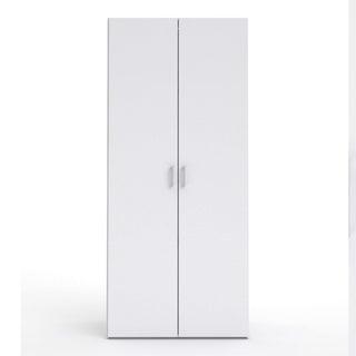 Space Wardrobe with 2 doors White 77 - Msofas LTD