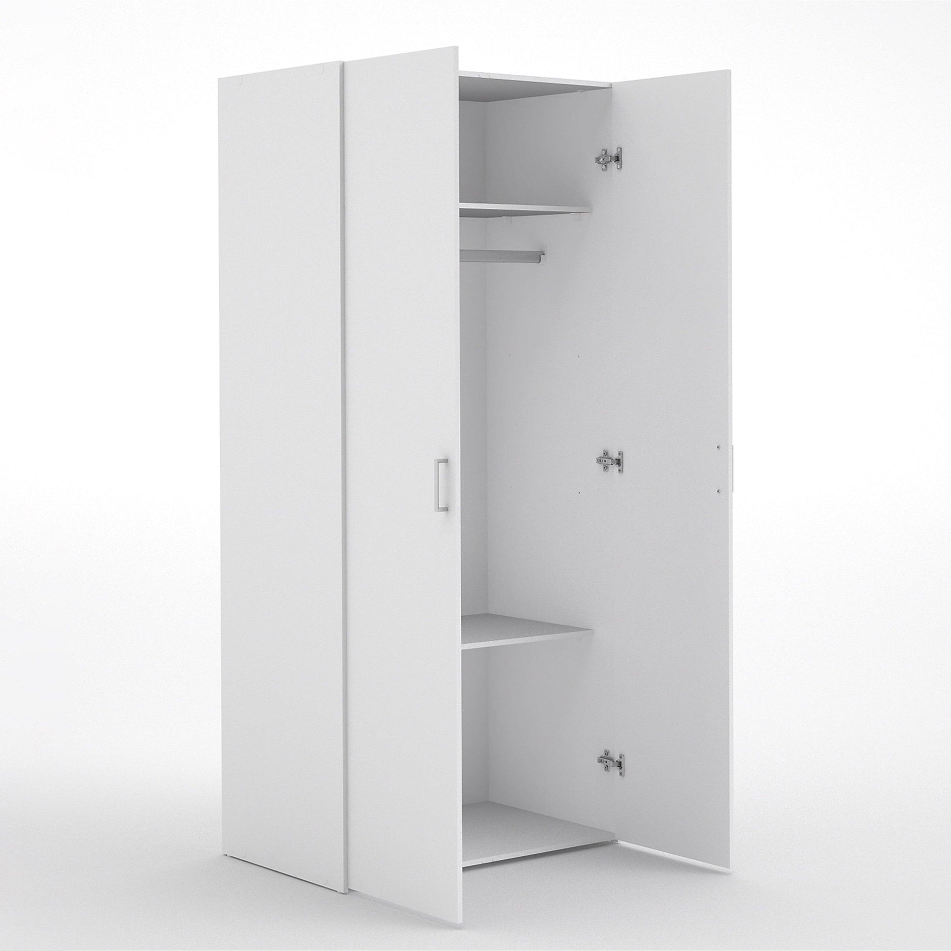 Space Wardrobe with 2 doors White 77