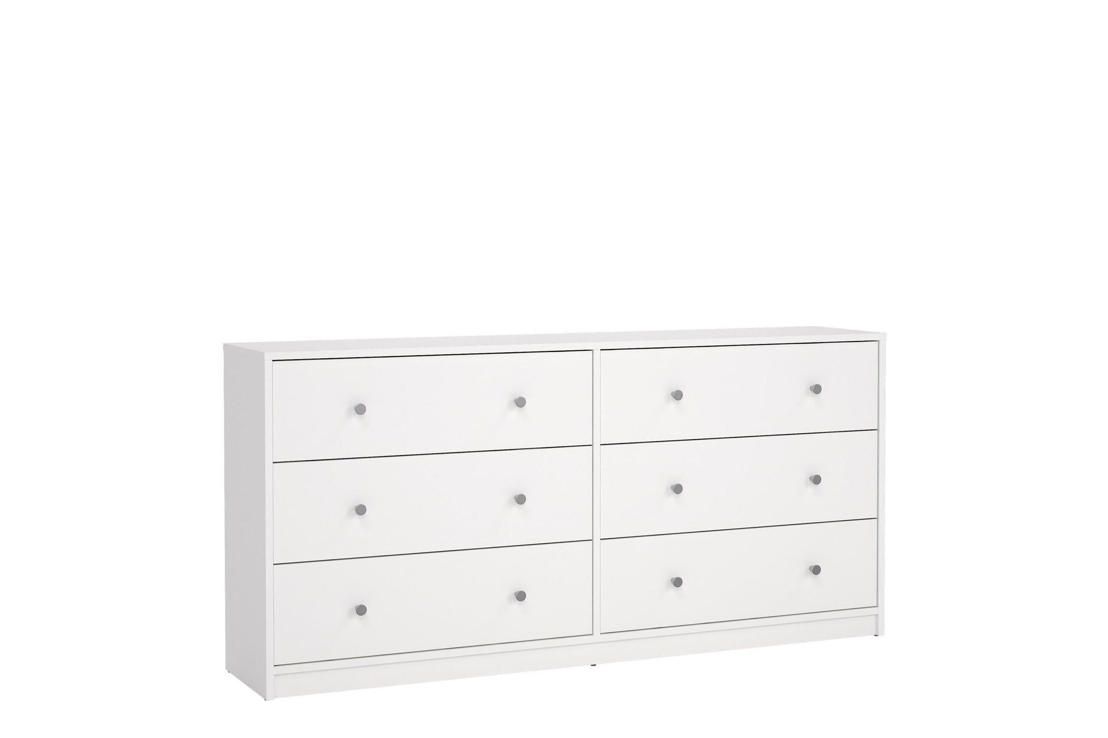 May Chest Of 6 Drawers (3+3) In White