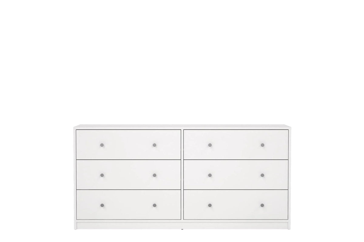 May Chest Of 6 Drawers (3+3) In White