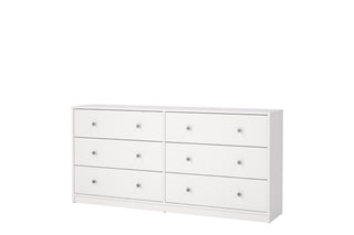 May Chest Of 6 Drawers (3+3) In White