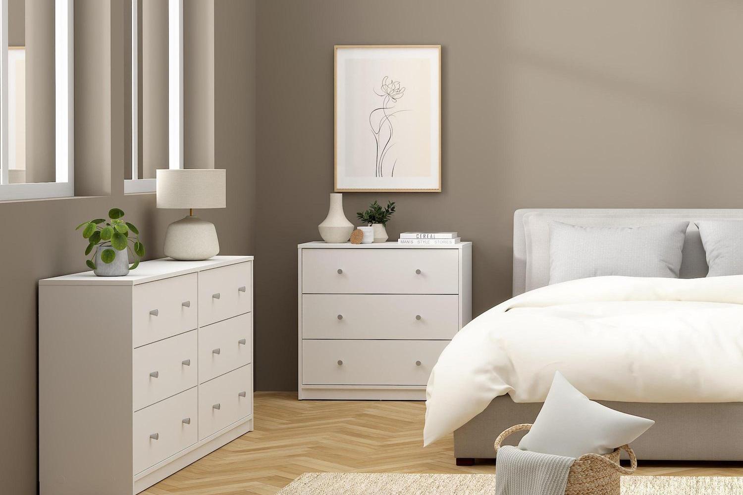 May Chest Of 6 Drawers (3+3) In White