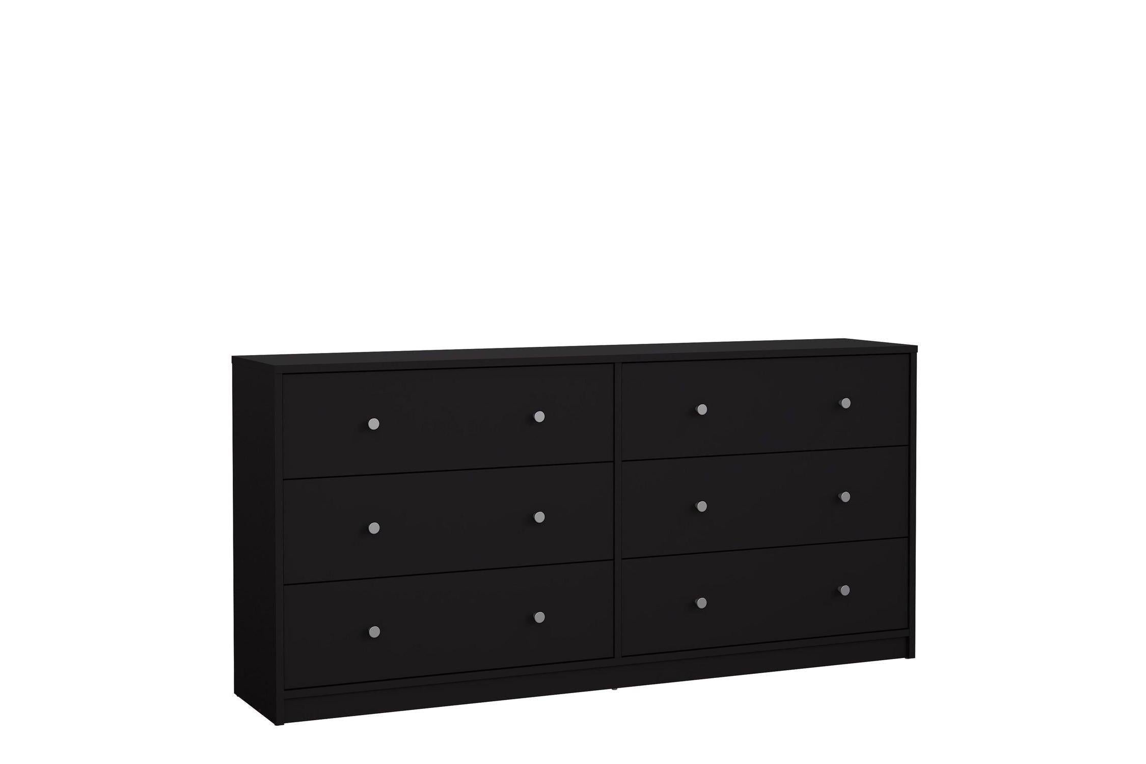 May Chest Of 6 Drawers (3+3) In Black