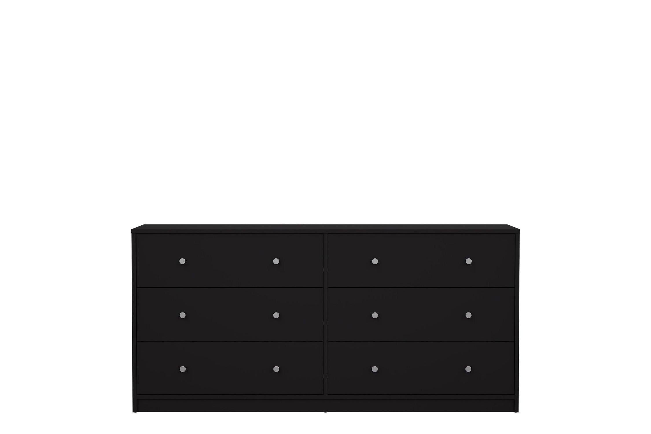 May Chest Of 6 Drawers (3+3) In Black