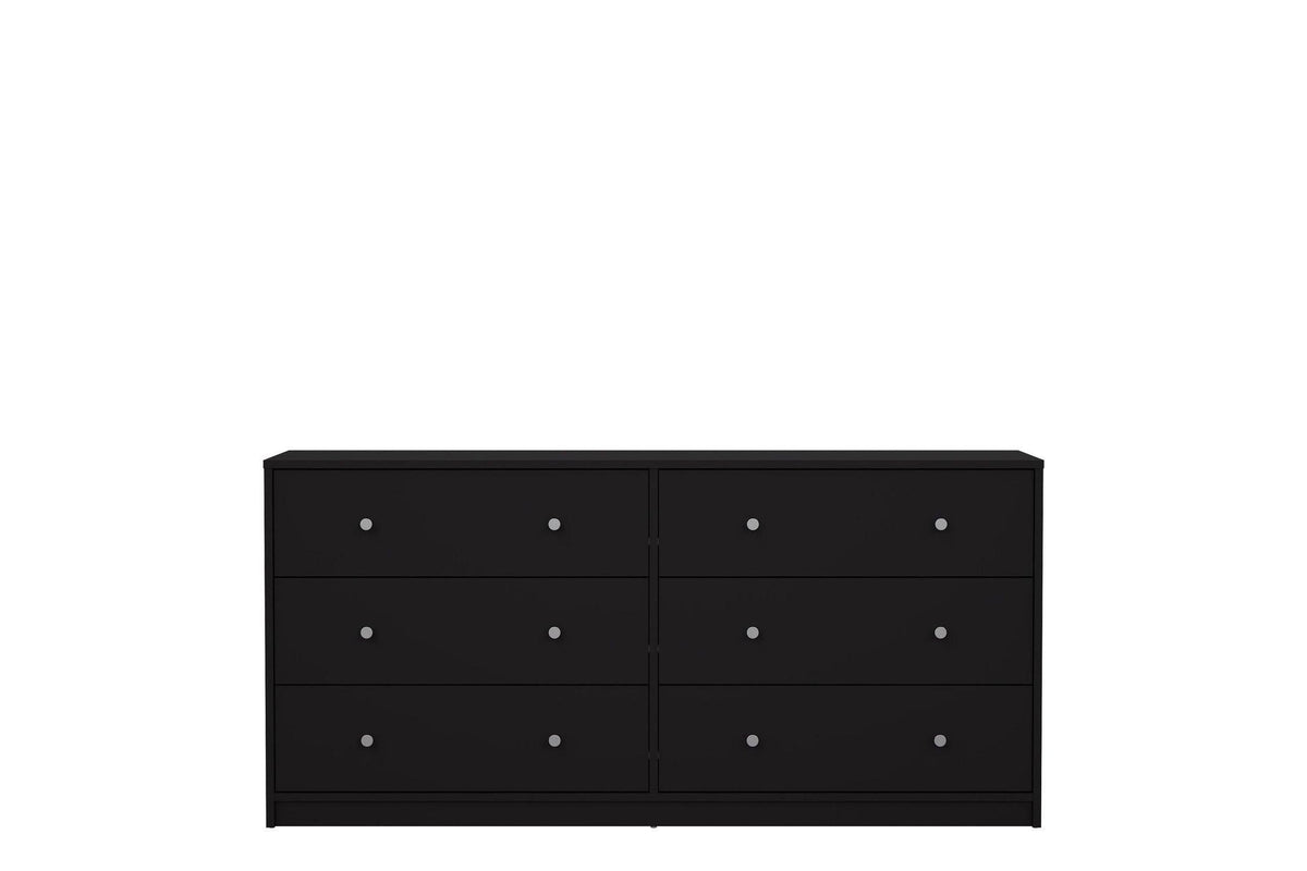 May Chest Of 6 Drawers (3+3) In Black
