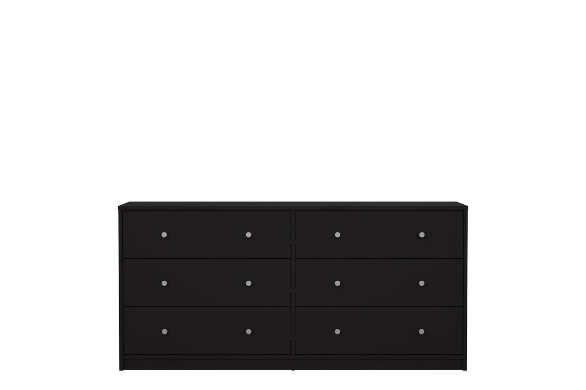 May Chest Of 6 Drawers (3+3) In Black