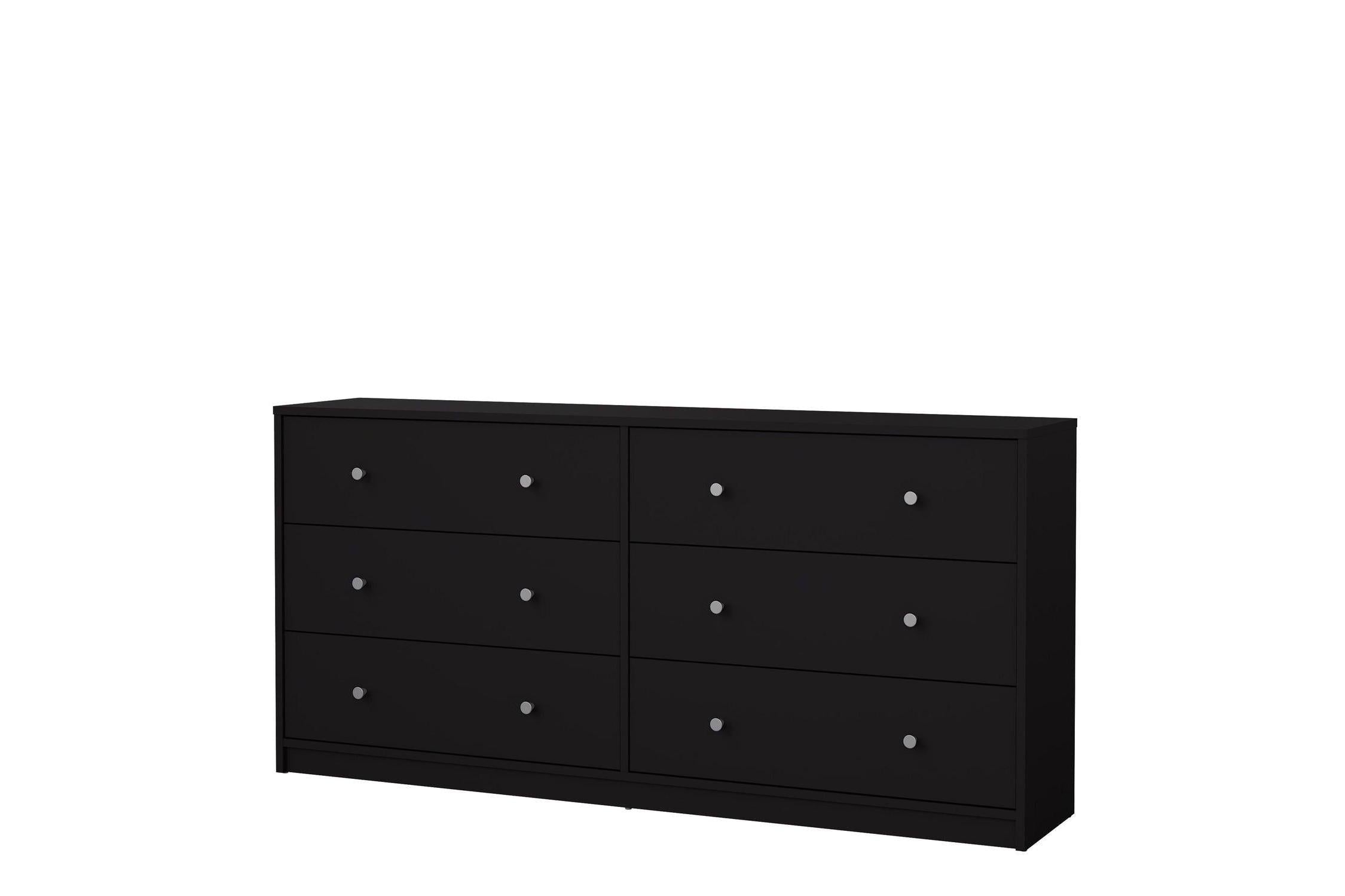 May Chest Of 6 Drawers (3+3) In Black