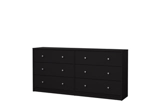 May Chest Of 6 Drawers (3+3) In Black