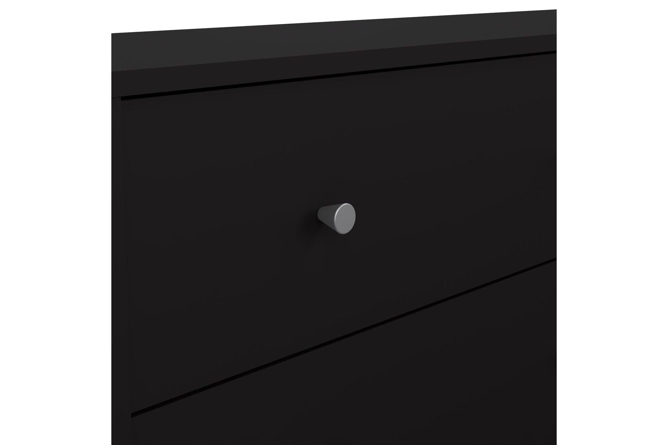 May Chest Of 6 Drawers (3+3) In Black