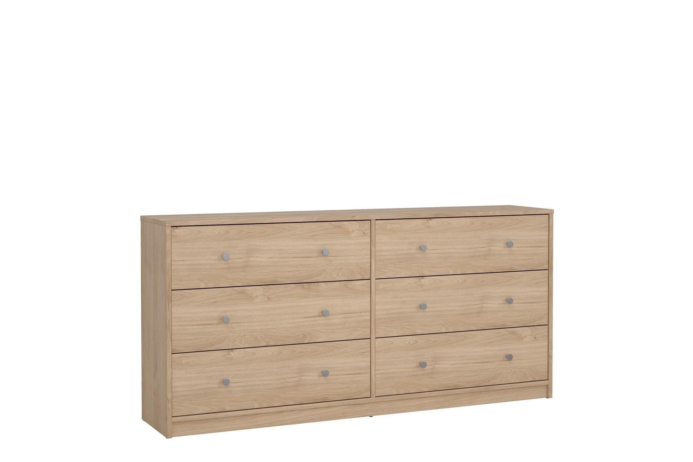 May Chest Of 6 Drawers (3+3) In Jackson Hickory Oak