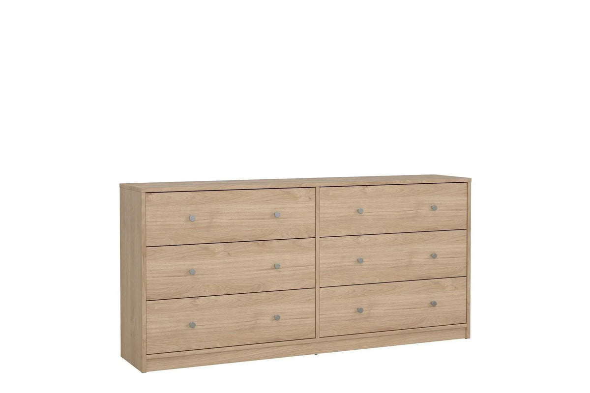 May Chest Of 6 Drawers (3+3) In Jackson Hickory Oak