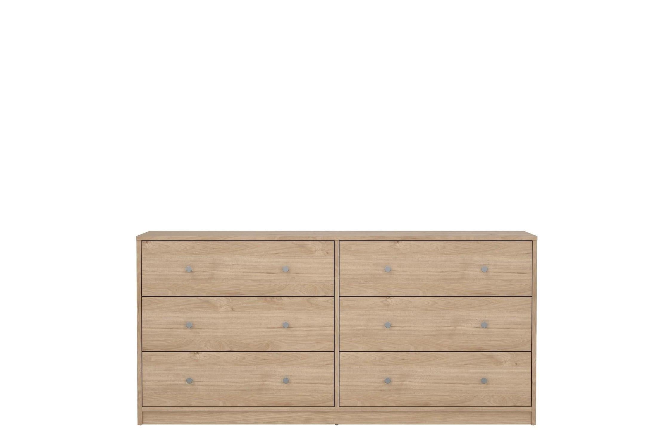May Chest Of 6 Drawers (3+3) In Jackson Hickory Oak