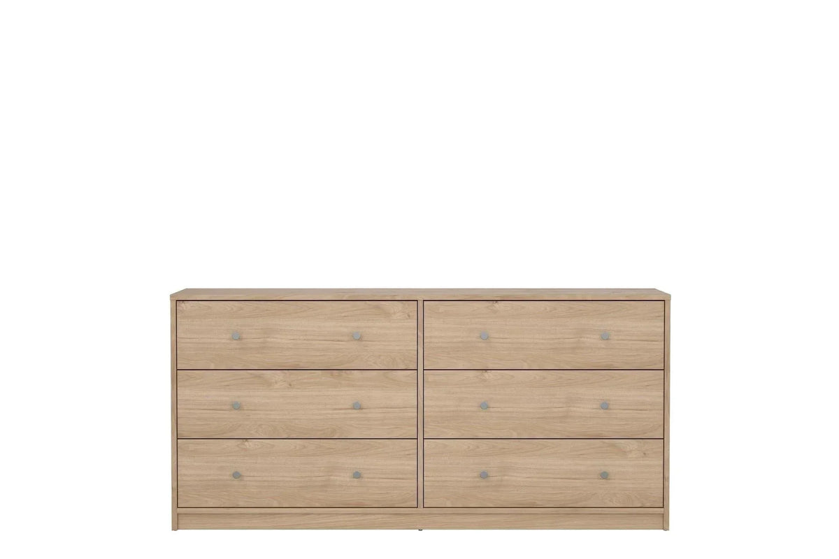 May Chest Of 6 Drawers (3+3) In Jackson Hickory Oak