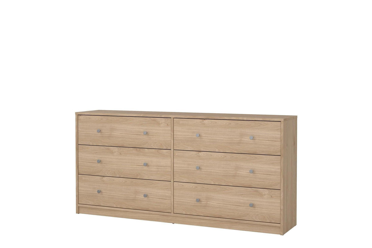 May Chest Of 6 Drawers (3+3) In Jackson Hickory Oak